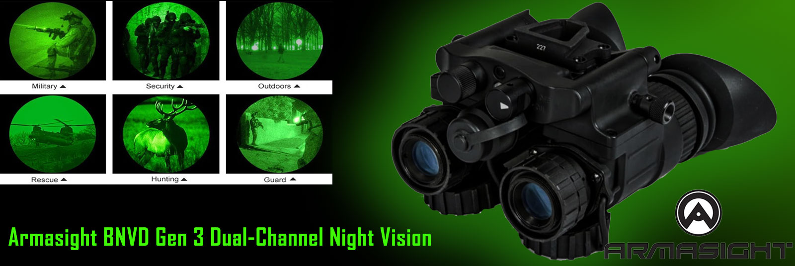 Armasight BNVD Gen 3 Dual-Channel Night Vision