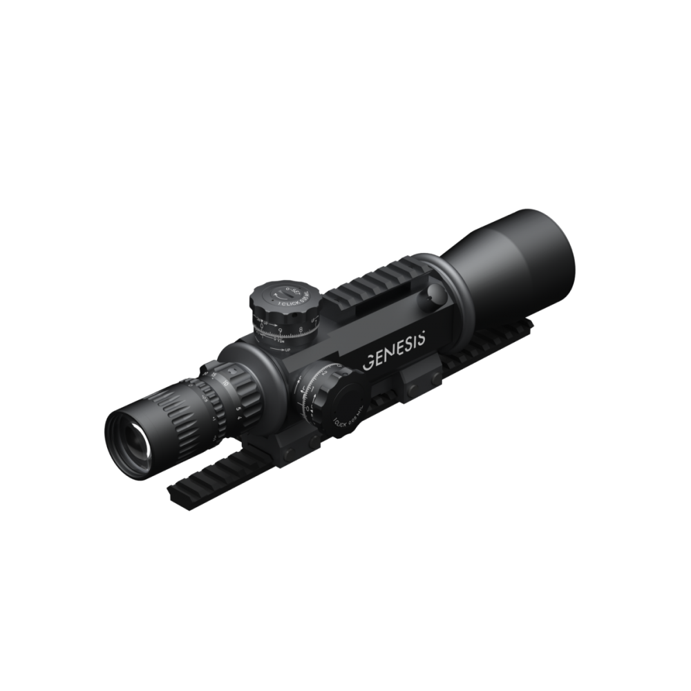 March Genesis Tactical 4x-40x52 0.1 MIL Illuminated FFP Riflescope-D40V52GFIML10