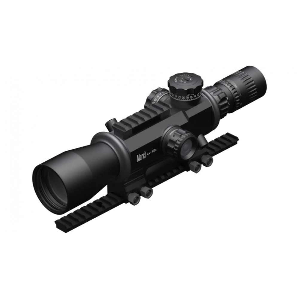 March Scopes Genesis Tactical 4-40x52G FML-3 Illuminated 0.1 Mil FFP Riflescope-D40V52GFIML
