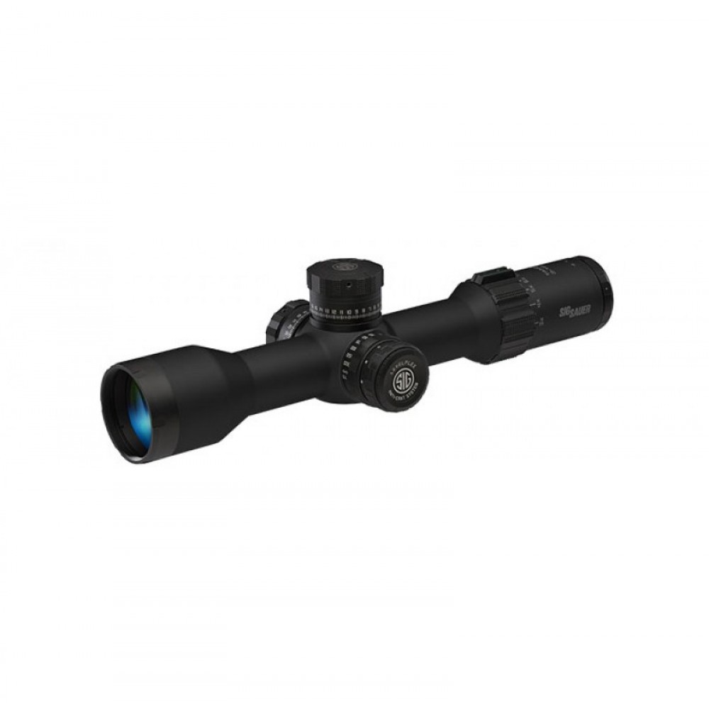 SIG SAUER TANGO6 SCOPE, 3-18X44MM, 34MM, FFP, MOA ILLUM RETICLE, LEVELPLEX, SIDE FOCUS, 0.25 MOA ADJ, BLACK SOT63111