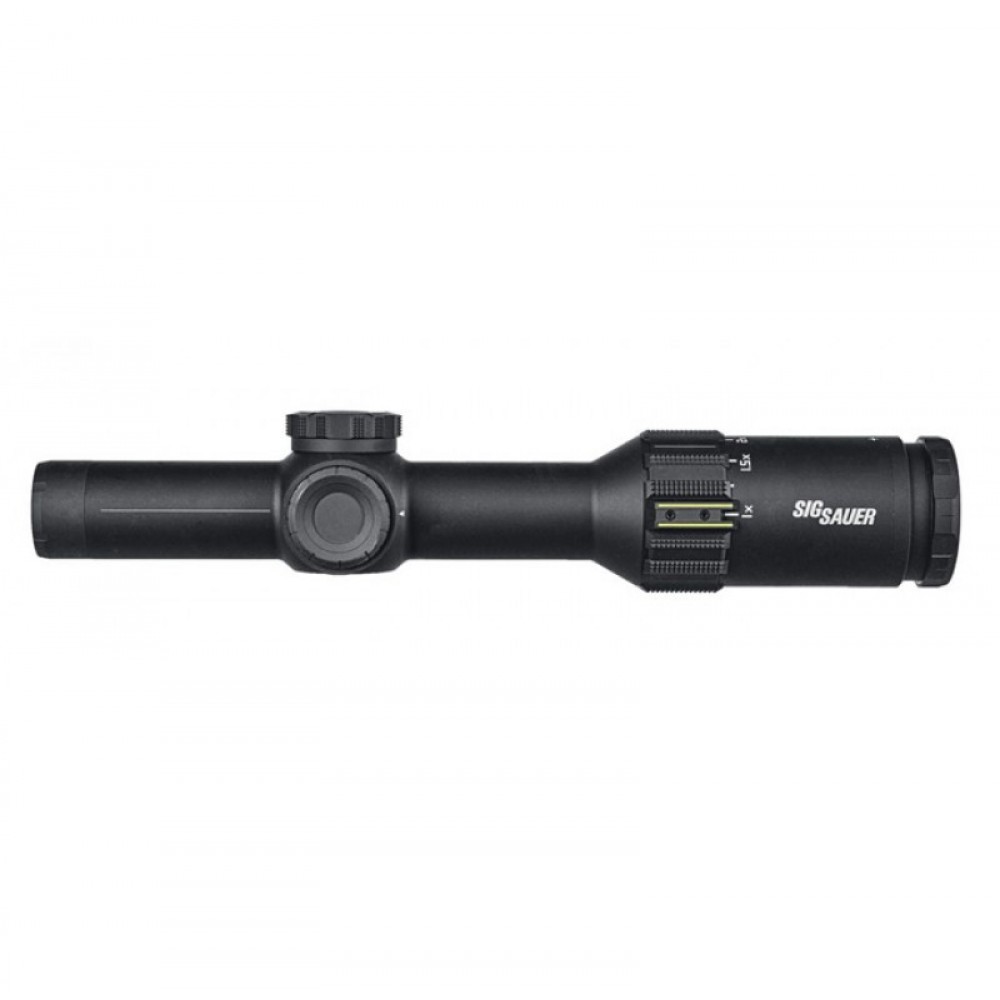 SIG SAUER TANGO6T SCOPE, 1-6X24MM, 30MM, FFP, 762 EXTENDED RANGE RETICLE, 0.2 MRAD, CAPPED TURRET, BLACK SOT61134