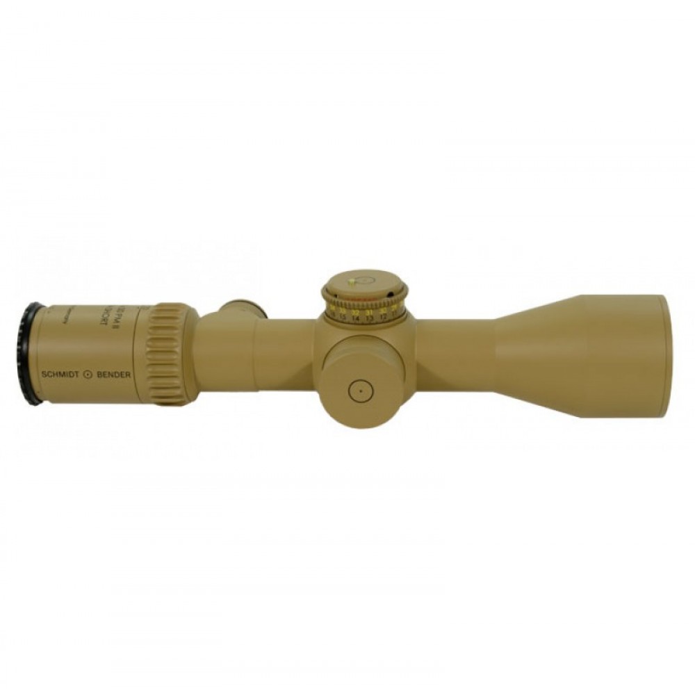 SCHMIDT BENDER PMII ULTRA SHORT RIFLESCOPE 5-20X50 34MM LP LT MTC/CT DT H2CMR FFP 1CM CCW RAL8000 673-945-932-F1-E8
