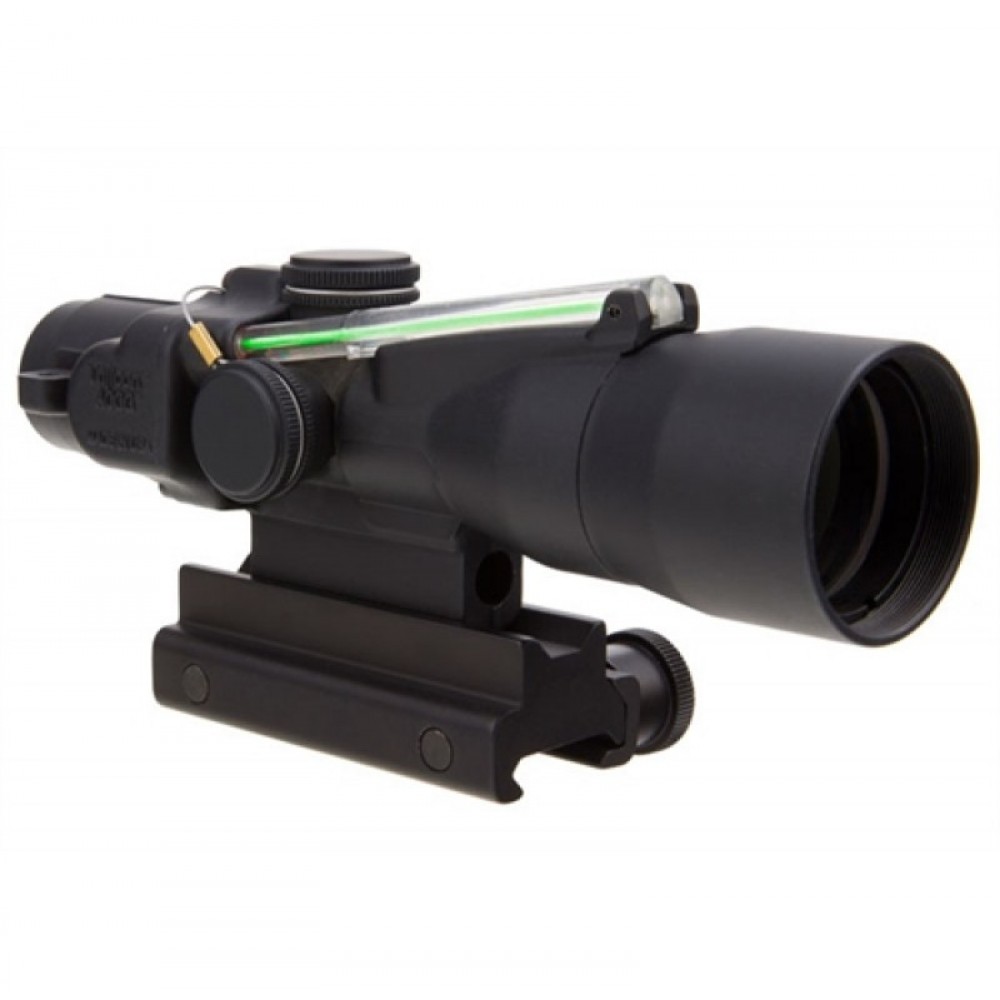 TRIJICON 3X30 COMPACT ACOG DUAL ILLUM GREEN CROSSHAIR 308/168GR WIN BALLISTIC W/ COLT KNOB THUMBSCRE