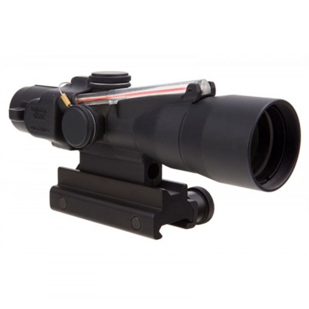 TRIJICON 3X30 COMPACT ACOG DUAL ILLUM RED HORSESHOE 5.56X45MM/62GR BALLISTIC W/ COLT KNOB THUMBSCREW
