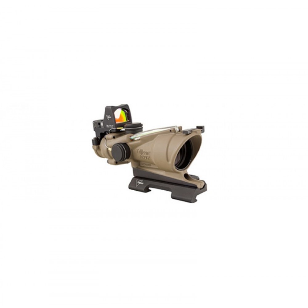 TRIJICON 4X32 ACOG ECOS DUAL ILLUM GREEN CROSSHAIR 5.56 RETICLE W/RMR SIGHT TA31-D-100554