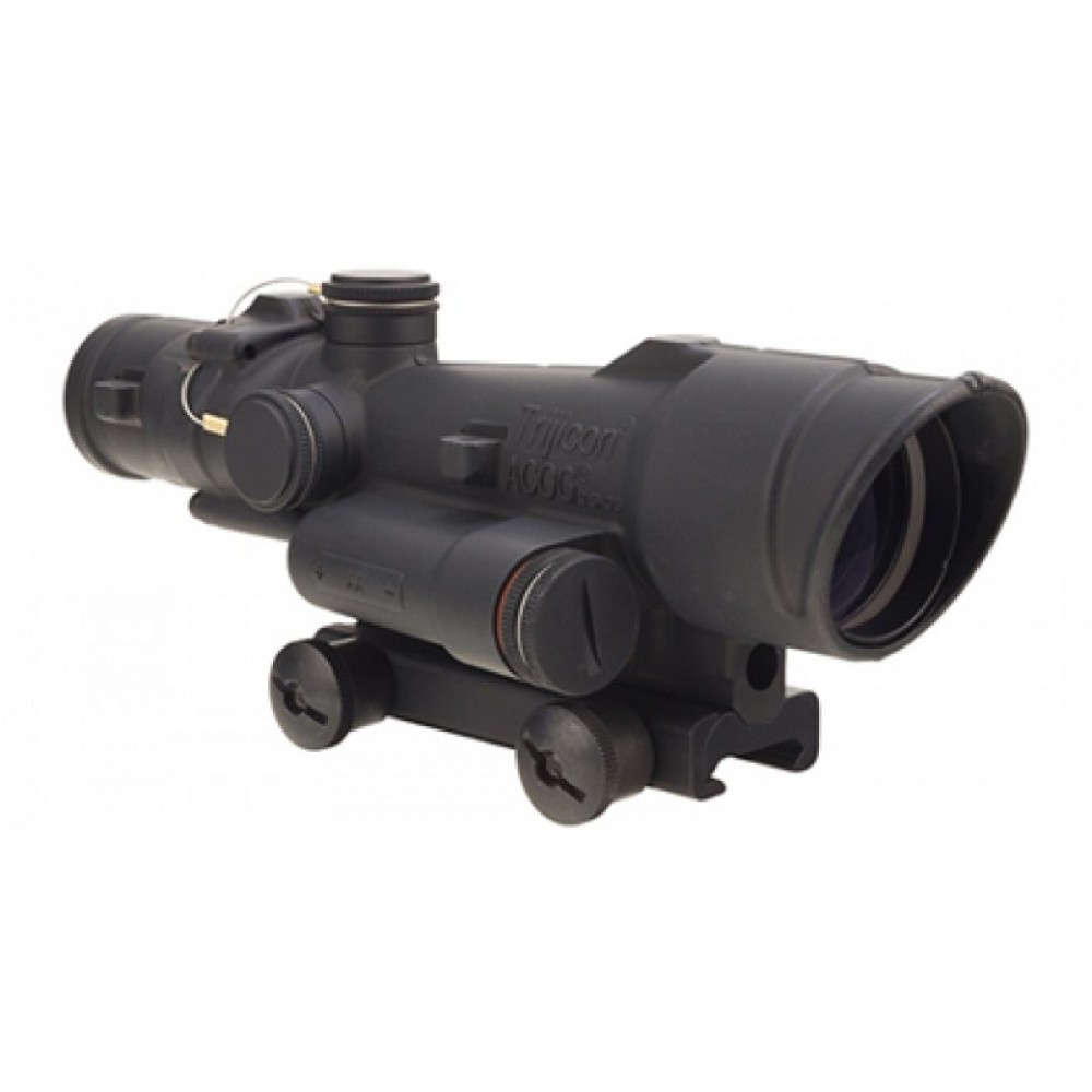 TRIJICON ACOG 3.5X35 RED LED ILLUMINATED SCOPE, 223 CROSSHAIR RETICLE W/ TA51 MOUNT 100495