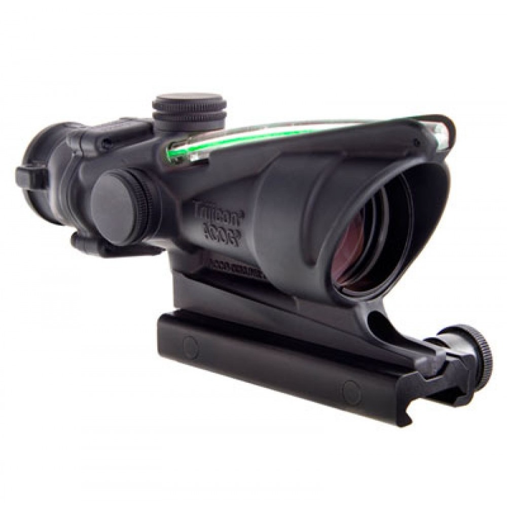 TRIJICON ACOG 4X32 SCOPE, DUAL ILLUMINATED GREEN CROSSHAIR 300 BLK RETICLE W/ TA51 MOUNT