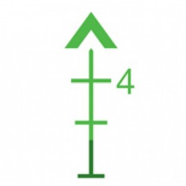 TRIJICON 3X30 COMPACT ACOG DUAL ILLUM GREEN CHEVRON 7.62X51MM/175GR BALLISTIC W/ COLT KNOB THUMBSCRE