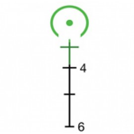 TRIJICON 3X30 COMPACT ACOG DUAL ILLUM GREEN HORSESHOE/ DOT 7.62X39/123GR BALLISTIC W/ COLT KNOB THUM