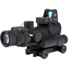 Trijicon 4x32 ACOG Rifle Scope LED Red Crosshair 223 Reticle w/ Colt Knob Thumbscrew Mount & LED 3.25 MOA Red Dot RMR Type 2-100558