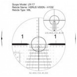 US OPTICS 3.2-17X50 HORUS H102 RETICLE 17 BRAVO H102
