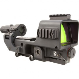 Trijicon MGRS Machine Gun Reflex Sight & 3x Magnifier Kit (3 MOA Red Dot & 35 MOA Segmented Circle Reticle)-2300005