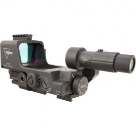 Trijicon MGRS Machine Gun Reflex Sight & 3x Magnifier Kit (3 MOA Red Dot & 35 MOA Segmented Circle Reticle)-2300005