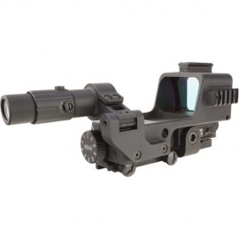Trijicon MGRS Machine Gun Reflex Sight & 3x Magnifier Kit (3 MOA Red Dot & 35 MOA Segmented Circle Reticle)-2300005